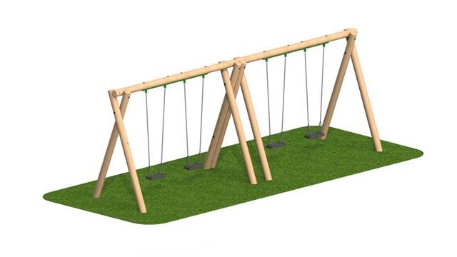 2.4m Timber Swing 12